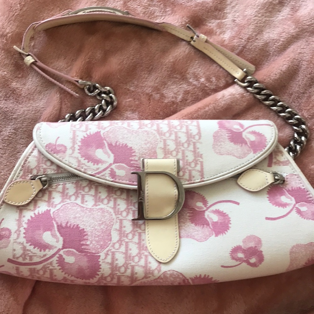 Authentic vintage Dior cherry blossom shoulder bag